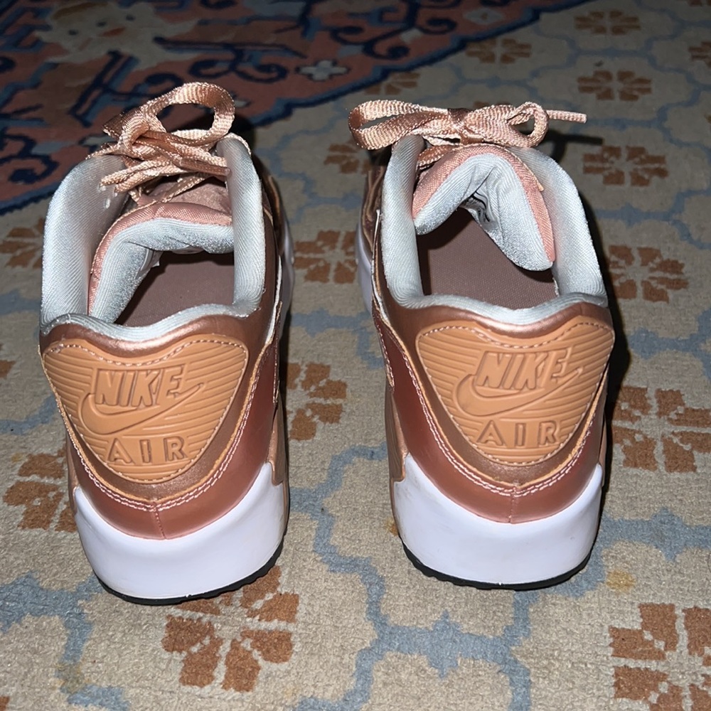 Custom Rhinestoned Rose Gold Nike Air Max Sneaker’s - Picture 3 of 6